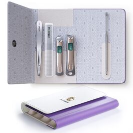 Набір для манікюру Mr.GREEN 3шт: кусачки, пилка, кусачки з захистом від бризок, кейс, для чоловіків та жінок