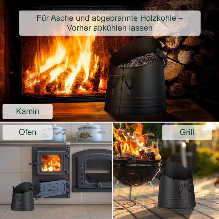 Relaxdays Charcoal Bucket with Shovel
