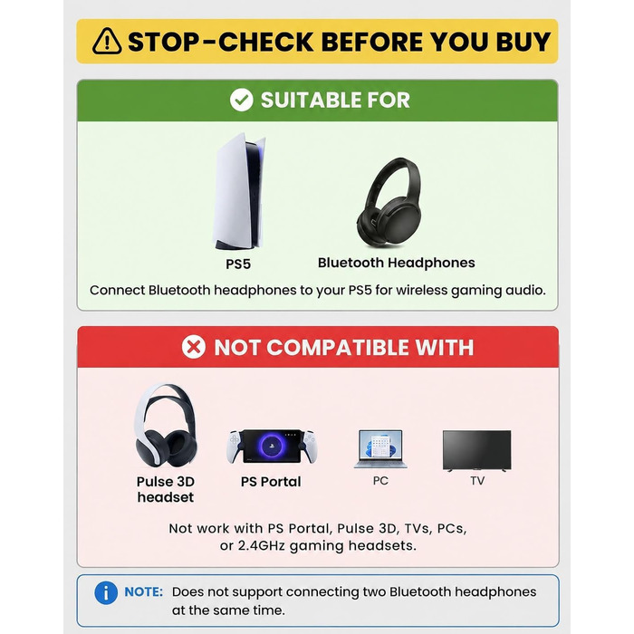 Bluetooth-адаптер Avantree C81-Gaming для PS5 з підтримкою aptX Adaptive, USB-C