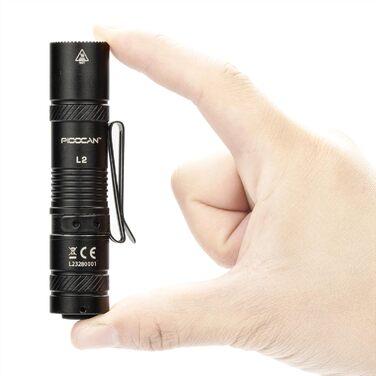 LED ліхтарик Klein 1200 люменів, акумуляторний, 4 режими, mini, для кемпінгу, риболовлі, туризму, ремонту та надзвичайних ситуацій (чорний)