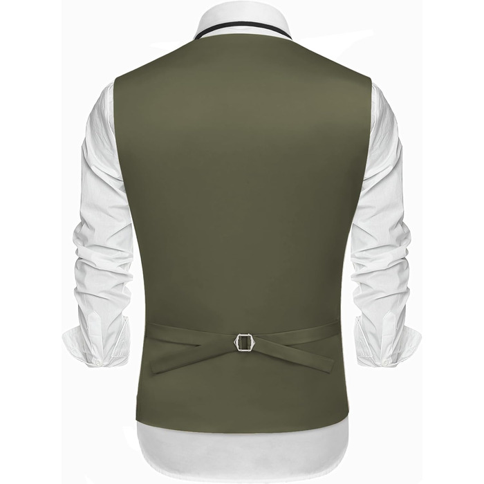 Жилет чоловічий COOFANDY, підходить до відрізного коміра, повсякденний, оливковий (S)