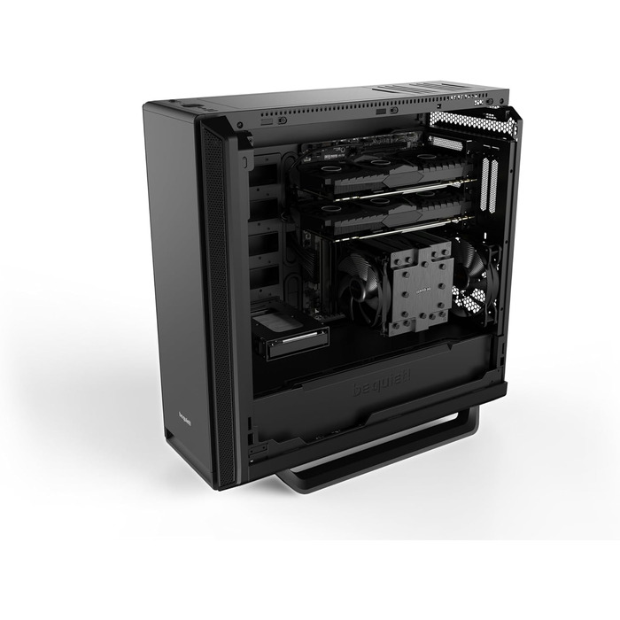 be quiet! Silent Base 802 Black - корпус ПК з 2 вентиляторами Pure Wings 2 та підтримкою радіаторів до 360 мм, 3-рівнева система керування вентиляторами