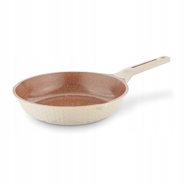 Набір сковорідок Starke Pro Texture Creamy для індукційних та газових плит, кремовий колір, 20/24/28 см