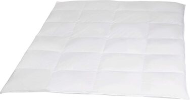 Böhmerwald Comfort Down Comforter, suitable for allergy sufferers, 90% down / 10% feathers, fill weight: 4 X 6 boxes and 4cm inner stitching; 900 gr., warmth class: warm, white, OEKO-TEX STANDARD 100, size: 135 x 200 cm Warmth class warm 135 x 200 cm