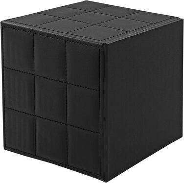 Скляна коробка для серветок прямокутна, чорна в клітинку, для ванної, тумбочки, авто, офісу