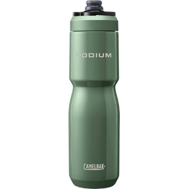 Camelbak Podium Ins Steel 650ml Water Bottle, (Moss, 650 ml)
