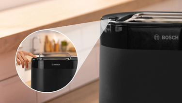 Тостер Bosch TAT2M123, чорний, 950 Вт