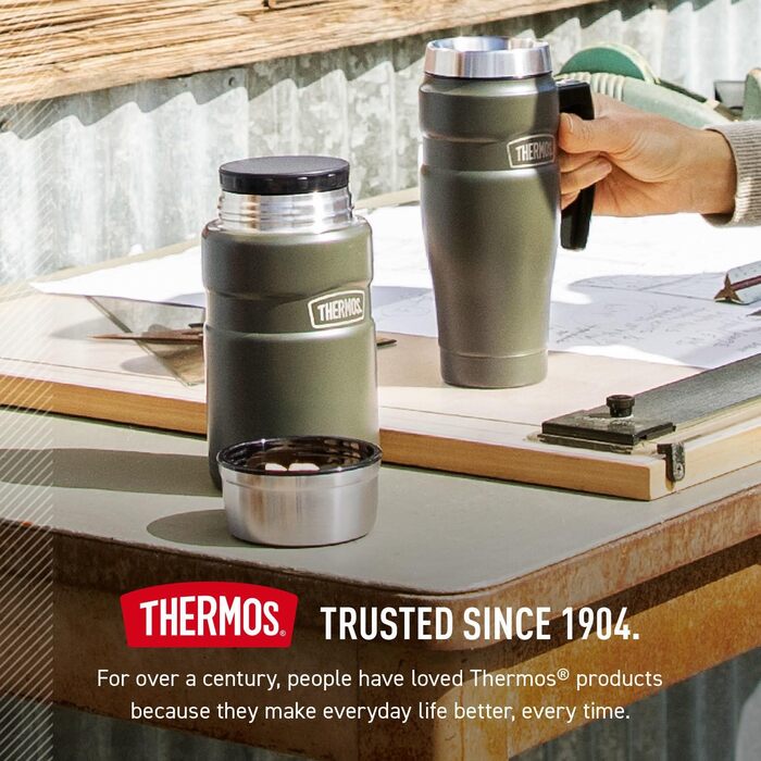 Термос THERMOS Stainless King, 680 мл, вакуумна ізоляція, колір Midnight Blue