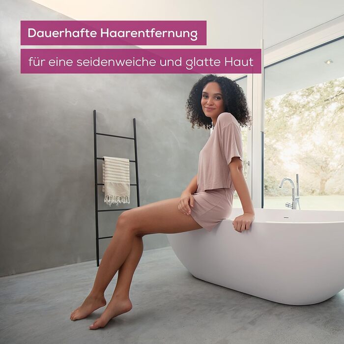 Beurer IPL Velvet Skin Pro: Апарат для епіляції IPL, акумуляторний, для тіла, обличчя, бікіні-зони, з додатком, чорний