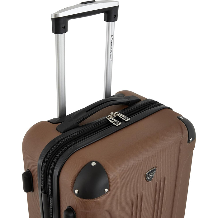 Валіза Travelers Club Chicago Hardside Spinner, розширювана, блакитно-зелений, 20 дюймів (Carry-On)