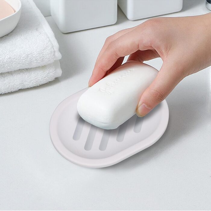 Набір мильниць Topsky (2 шт.): для ванної та кухні, легке очищення, суха мильниця