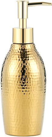 Набір дозатора мила Gold, 3 шт. Керамічний аксесуар для ванної кімнати: дозатор мила, мильниця та стакан для зубних щіток, розкішний дизайн для ванної та гостьового WC