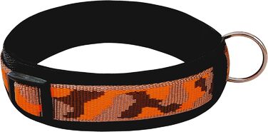 Нашийник для собак BuddyPack широка та м'яка пов'язка з неопрену, всі розміри, кольоровий (XXS (29-34 см), світло-коричневий-помаранчевий-темно-коричневий)