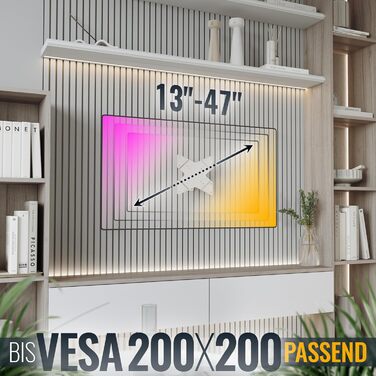 Кріплення для телевізора RICOO S1522: поворотне та нахильне, для телевізорів 32-55 дюймів, до 20 кг, VESA 200x200 мм