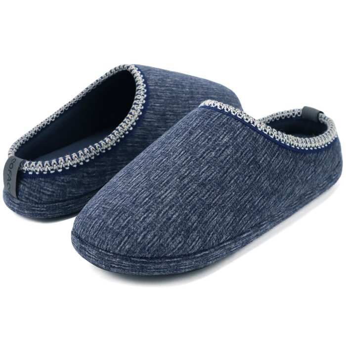 COFACE Чоловічі пантолети з м'якою піною Memory Foam, зручні шльопанці для дому та вулиці (Темно-синій, 47 EU)