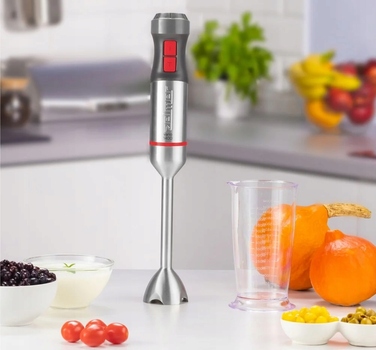 Погружний блендер Zelmer ZHB4650, 1400 Вт, сріблястий/сірий