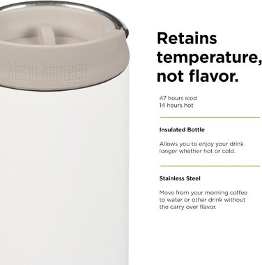 Klean Kanteen Men's tkwide Drinking Bottle (1 EA, Tofu)