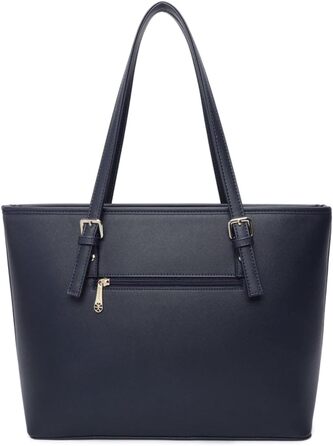 Сумка жіноча Gallantry Paris Shopper синя для документів A4 з блискавкою - сумка для роботи, навчання, плечова