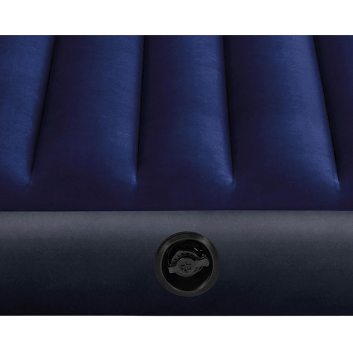 Надувний матрац Intex Classic Downy Blue Dura-Beam Twin, 191 x 99 x 25 см, блакитний