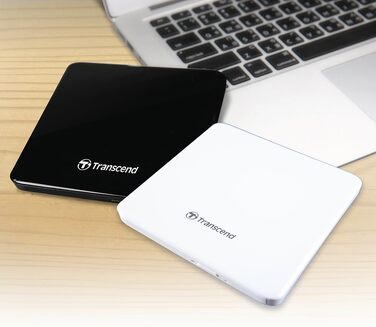 Зовнішній DVD-записувач Transcend Ultra-Slim USB 2.0, швидкість 8X, чорний