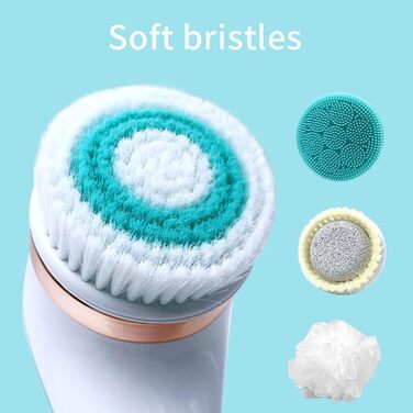 EdirFtra Electric Body Scrub Brush - Rechargeable Silicone Exfoliating Shower Brush for Body & Back - USB