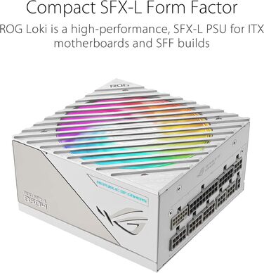 Ігровий блок живлення ASUS ROG Loki SFX-L 850W Platinum, білий