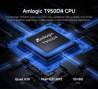 LQWELL HY300 PRO Mini Beamer: портативний проєктор 4K/1080p з Android 11, WiFi 6, Bluetooth 5.0, Airplay/Miracast, для Android/iPhone/PC/Mac/Switch