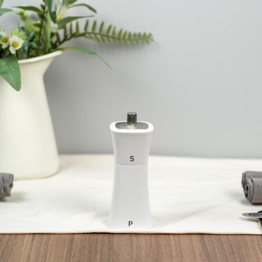 Набір для солі та перцю Grunwerg 2-в-1, пластиковий, білий