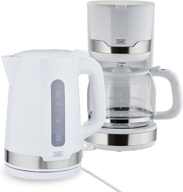 Набір чайник та тостер KHG | 2200 Вт, 850 Вт | 1.7 л, 2 тости | З фільтром від накипу та підсвічуванням