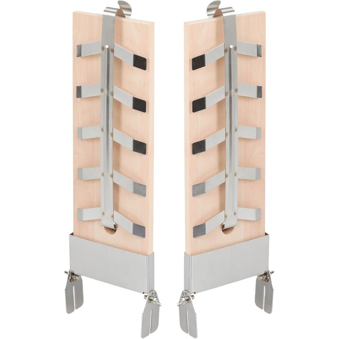 Набір дощок для копчення лосося на відкритому вогні (2 шт.) із кедра з кріпленнями з нержавіючої сталі для вогнищ та грилів