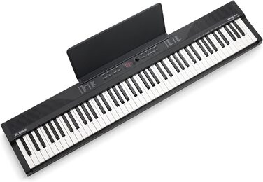 Клавіатура Alesis E-Piano з 88 клавішами, 480 звуків, USB-MIDI, динаміками, аксесуарами та уроками для початківців