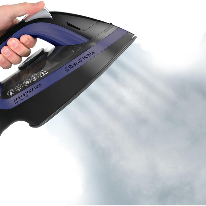 Праска Russell Hobbs One-Perfect-Temp з регулюванням температури, керамічна підошва, 2400 Вт, 200 г парового удару, самоочищення, антинакип, 26731-56