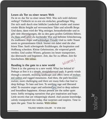 eReader Tolino Vision Color - кольоровий електронний зчитувач