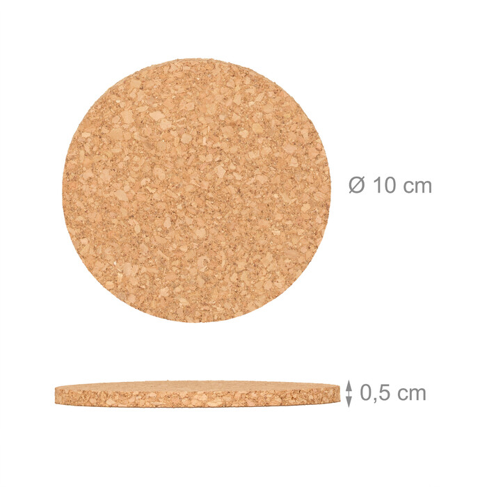Relaxdays Cork Underlayment with Holder - 16 Piece Set