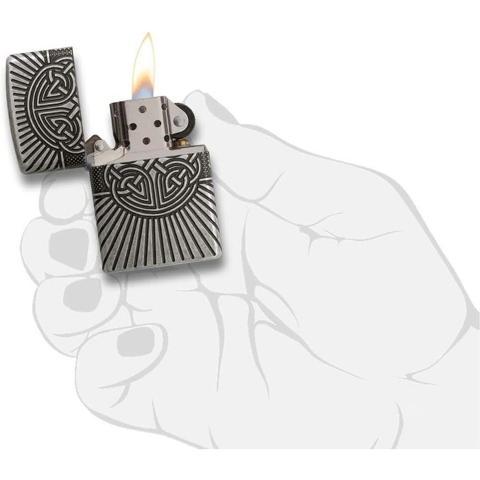 Запальничка Zippo з кельтським хрестом, колекція 2018, оригінал