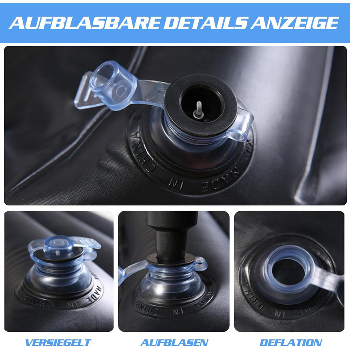 Надувна матрац для авто Ergocar з насосом: для кемпінгу, подорожей, пляжу