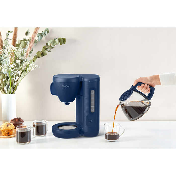 Крапельна кавоварка Tefal, скляний глек, 1000 Вт