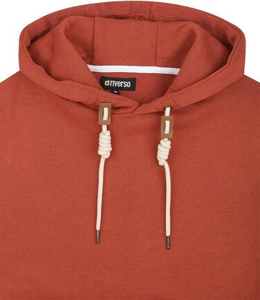 Худі Riverso для чоловіків, Regular Fit, RIVLuca, капюшон, світшот, Streetwear, сірий, зелений, синій, чорний, розміри S, M, L, 2, 3, 4, 5 (3XL, темно-червоний/дизайн 01 (15401))