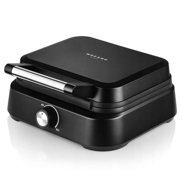 Вафельниця Mozano Smart 1500W, чорна (на 2 великі вафлі)