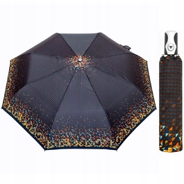 Автоматична складана парасолька F.P.Parasol з чохлом, коричнева