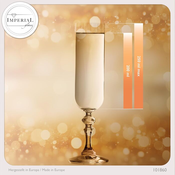 Набір келихів для білого вина 'Прага' 320 мл, 6 шт. з Crystalline скла, Vintage, для посудомийної машини