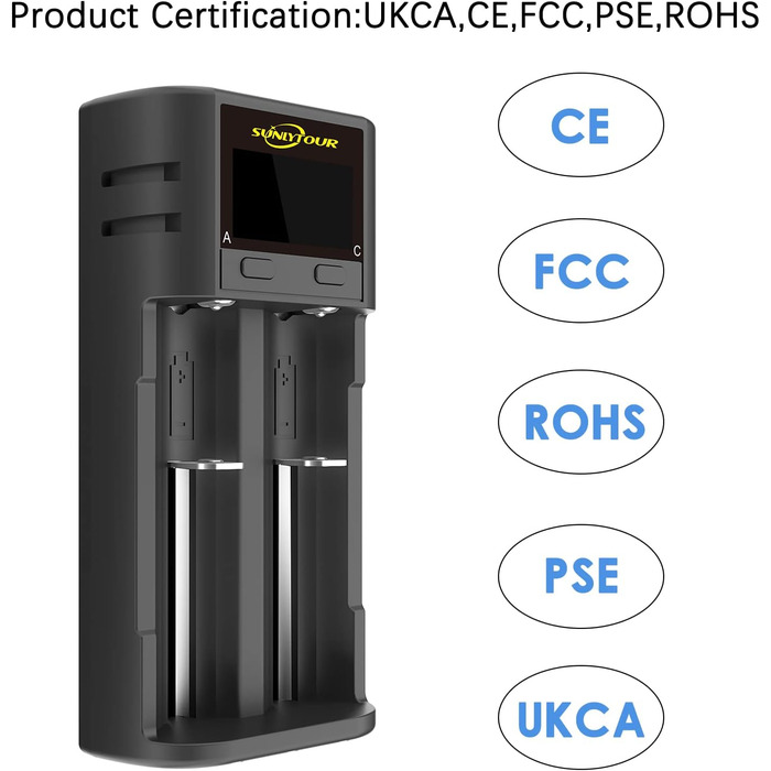 Зарядний пристрій для акумуляторів 21700 18650 LCD, універсальний зарядник для Li-ion, Ni-MH/Ni-CD AA/AAA, 21750, 20700, 26650