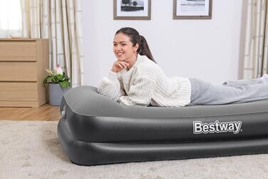 Надувний матрац Bestway 67401-5 з вбудованим насосом, 191x97x46 см, односпальний