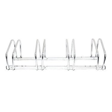 Relaxdays Bicycle Stand for 4 Bikes, Steel, 1m