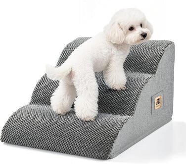 Сходинки для собак IFNOW: 40 см, 4-ступеневі, для ліжка, дивану, котів, цуценят, водонепроникні, знімний чохол