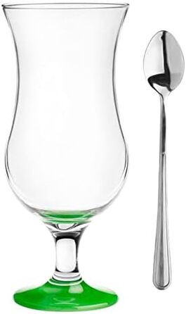 Набір келихів для коктейлів Glasmark KROSNO 420 мл (6 шт), зелені, для алкогольних коктейлів, лонг дринків, вечірок