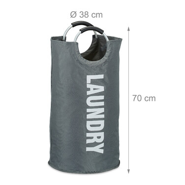 Relaxdays Foldable Laundry Basket with Handles