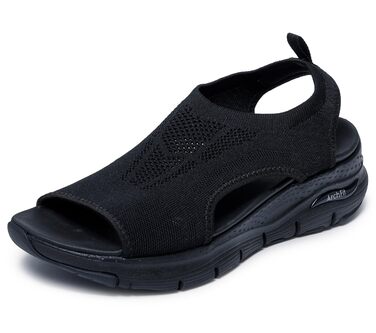 Skechers Arch Fit City Catch - жіночі сандалі, чорні, 40 EU, з підтримкою стопи