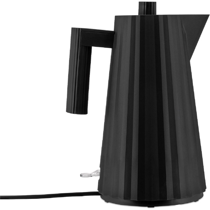 Alessi Plissé MDL06 B Kettle, 1.7l, Thermoplastic Resin, Black, 2400W, European Plug Single