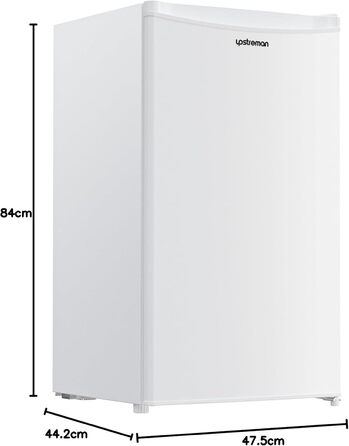 Холодильник Upstreman 91L з функцією швидкого охолодження, 5 температурних режимів (1-8℃), енергоефективний, 41 дБ, компактний, для студентського гуртожитку/офісу, BR321- (білий)